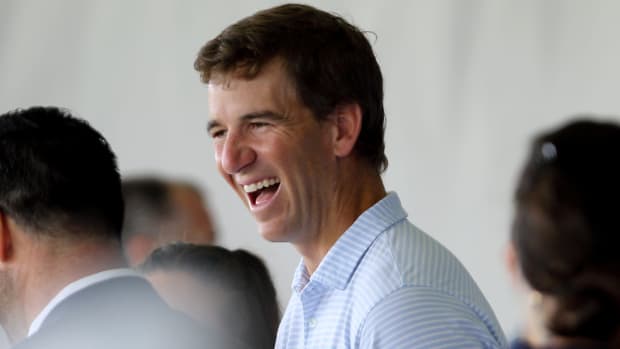 Former Giants quarterback Eli Manning